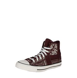 CONVERSE Členkové tenisky 'CTAS HI'  bordová / biela