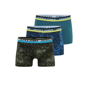 JACK & JONES Boxerky  petrolejová / biela / žltá / čierna / nebesky modrá