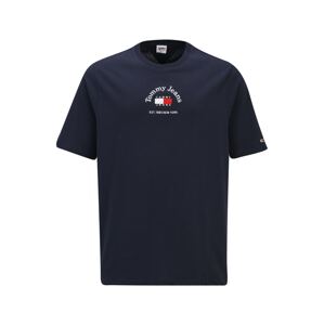 Tommy Jeans Plus Tričko  námornícka modrá / biela / ohnivo červená