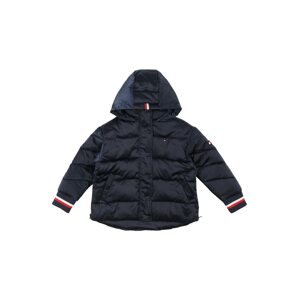 TOMMY HILFIGER Prechodná bunda  biela / červená / tmavomodrá