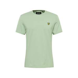 Lyle & Scott Tričko  pastelovo zelená / čierna / limetková