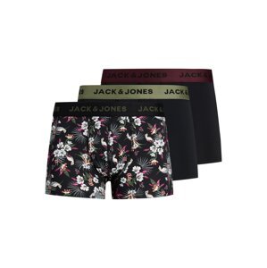 JACK & JONES Boxerky  mätová / tmavozelená / bordová / čierna / biela