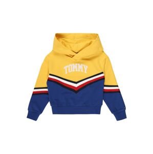 TOMMY HILFIGER Sweatshirt  šafránová / biela / červená / tmavomodrá