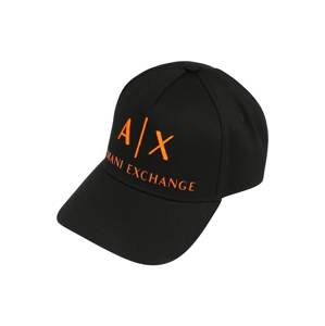 ARMANI EXCHANGE Čiapka  čierna / oranžová