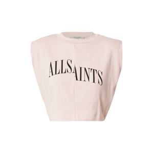 AllSaints Top 'Coni'  svetloružová / čierna