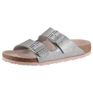 BIRKENSTOCK Šľapky 'Arizona'  strieborná / pastelovo ružová