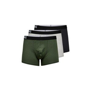 Only & Sons Boxerky 'FITZ'  tmavozelená