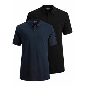 Jack & Jones Plus Tričko  tmavomodrá / čierna