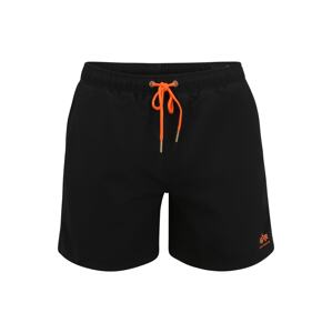 ALPHA INDUSTRIES Plavecké šortky  oranžová / čierna