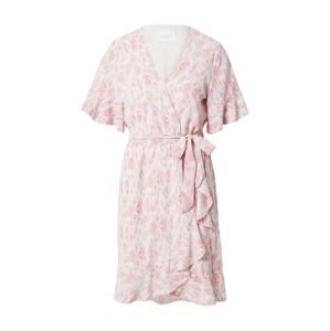 SISTERS POINT Košeľové šaty 'NEW GRETO-14'  krémová / ružová / svetlomodrá