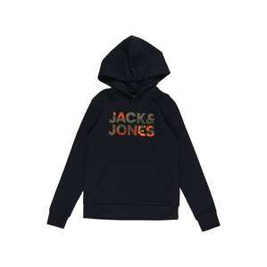 Jack & Jones Junior Mikina 'Soldier'  námornícka modrá / kaki / lososová