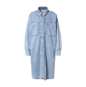 River Island Košeľové šaty  modrá denim