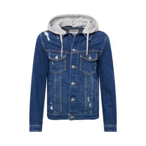 JACK & JONES Jacke 'ALVIN'  modrá denim / svetlosivá