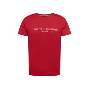 TOMMY HILFIGER T-Shirt  červená / biela