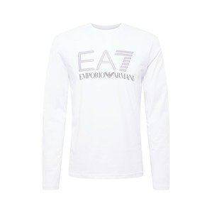 EA7 Emporio Armani Tričko  biela / sivá / čadičová