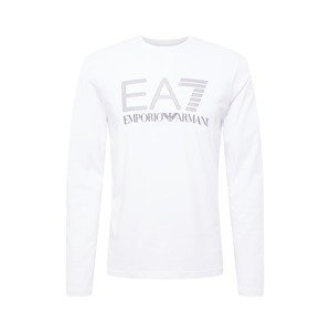 EA7 Emporio Armani Tričko  biela / sivá / čadičová