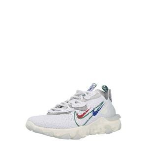 Nike Sportswear Nízke tenisky 'React Vision'  biela / sivá / zelená / červená / modrá