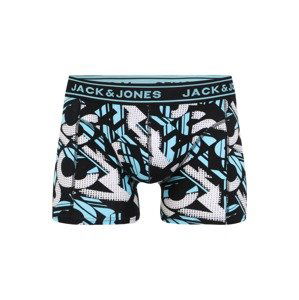 JACK & JONES Boxerky  čierna / biela / svetlomodrá