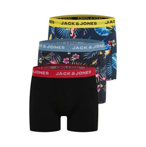 JACK & JONES Boxerky  dymovo modrá / žltá / červená / čierna