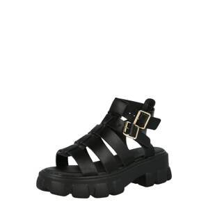 Missguided Remienkové sandále 'GLADIATOR'  čierna