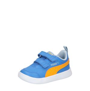 PUMA Tenisky 'Courtflex v2'  svetlomodrá / šafránová / pastelovo zelená