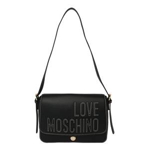 Love Moschino Taška cez rameno  čierna / biela