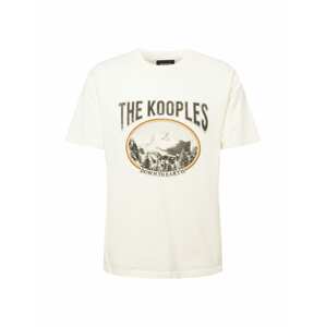 The Kooples Tričko  biela / žltá / oranžová / antracitová