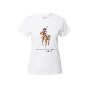 Polo Ralph Lauren Tričko  biela / modrosivá / hnedá / červená / čierna