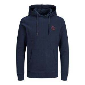 JACK & JONES Mikina  námornícka modrá / červená