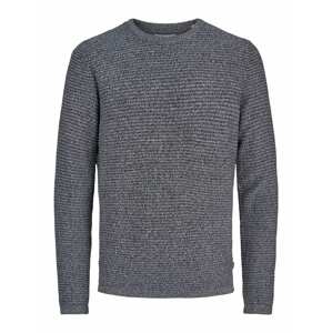 JACK & JONES Pullover  šedobiela / grafitová