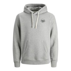 JACK & JONES Mikina 'Kimbel'  svetlosivá / čierna