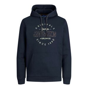 JACK & JONES Mikina 'Surface'  námornícka modrá / kapučíno / pastelovo žltá