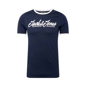 JACK & JONES Tričko 'LEGEND'  námornícka modrá / biela