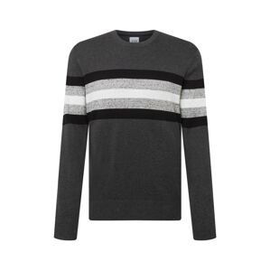 GAP Pullover  tmavosivá / biela / čierna / svetlosivá