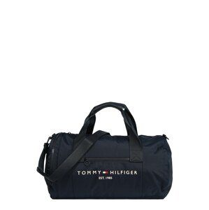 TOMMY HILFIGER Víkendová taška  biela / tmavomodrá / červená