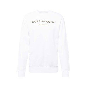 Lindbergh Sweatshirt 'Copenhagen'  biela / svetlohnedá / brokátová