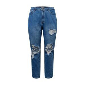 Missguided Plus Džínsy 'RIOT'  modrá denim