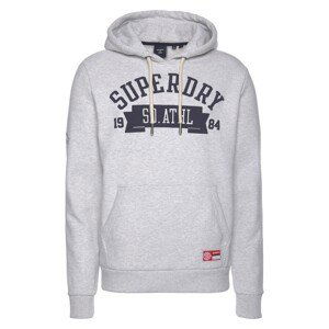 Superdry Mikina  námornícka modrá / svetlosivá