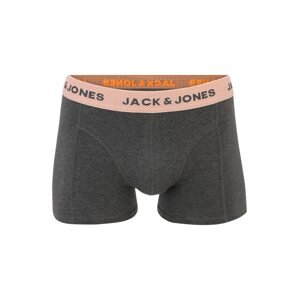 JACK & JONES Boxerky 'TIMO'  oranžová / tmavosivá