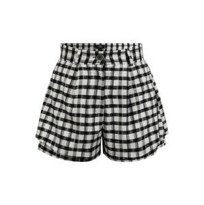 River Island Petite Plisované nohavice 'GINGHAM'  čierna / biela