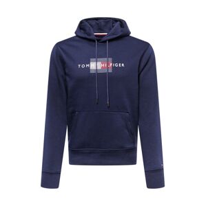 TOMMY HILFIGER Mikina  biela / námornícka modrá / ohnivo červená