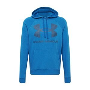 UNDER ARMOUR Športová mikina 'Rival'  modrá melírovaná / námornícka modrá