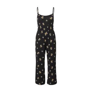 HOLLISTER Jumpsuit 'WEBEX'  čierna / biela / žltá