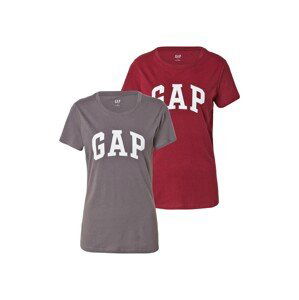 GAP T-Shirt  biela / krvavo červená / sivá