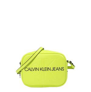 Calvin Klein Jeans Taška cez rameno  neónovo zelená / čierna