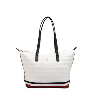 TOMMY HILFIGER Shopper 'Poppy'  biela / čierna / červená