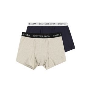 SCOTCH & SODA Boxershorts  námornícka modrá / sivá melírovaná / biela / čierna