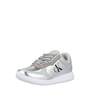 Calvin Klein Jeans Sneaker  strieborná / čierna / biela