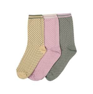 ONLY Ponožky 'SARA'  ružová / zelená / piesková