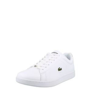 LACOSTE Nízke tenisky 'Carnaby'  svetlozelená / ohnivo červená / čierna / biela